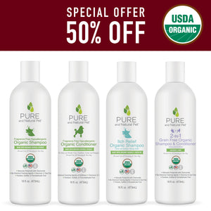 USDA Certified Organic Shampoo and Conditioner Variety Pack